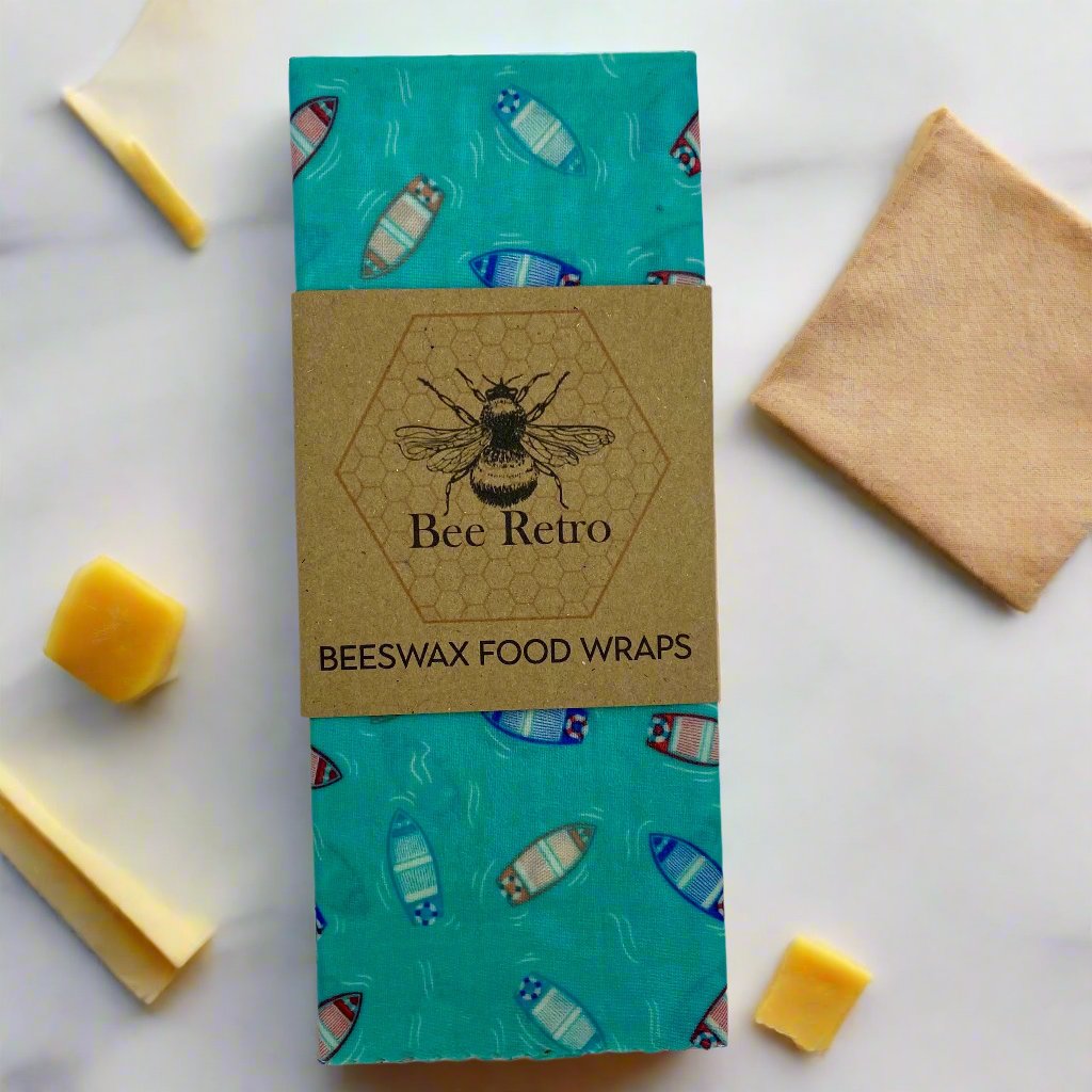 Eco-friendly beeswax wrap used for food storage, a sustainable alternative to plastic wrap.