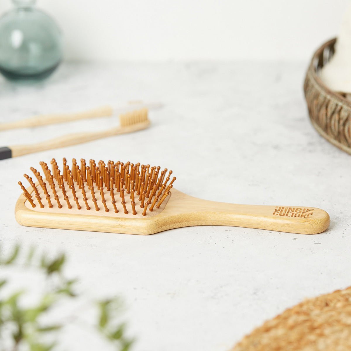 Bamboo Hairbrush | Sustainable Wooden Hair Brushes - Leaf & Stone