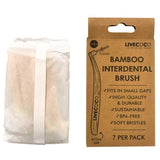 Bamboo Interdental Brushes (Reusable - 7 pack) - Leaf & Stone