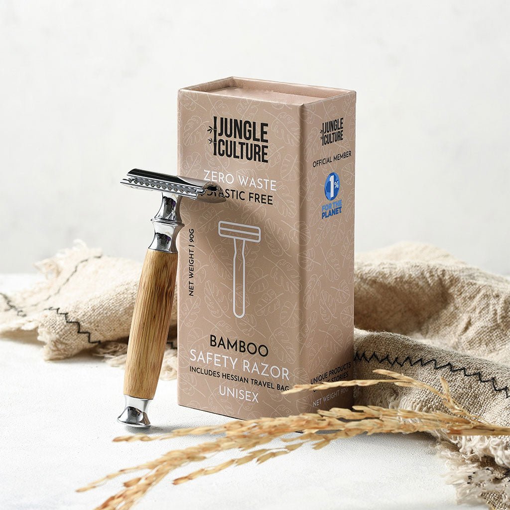 Bamboo Safety Razor | Reusable Bamboo Razor - Leaf & Stone