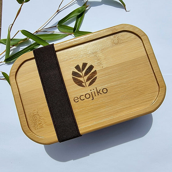 Bamboo & Stainless Steel Lunch Box | Reusable Sustainable Lunch Box - Leaf & Stone