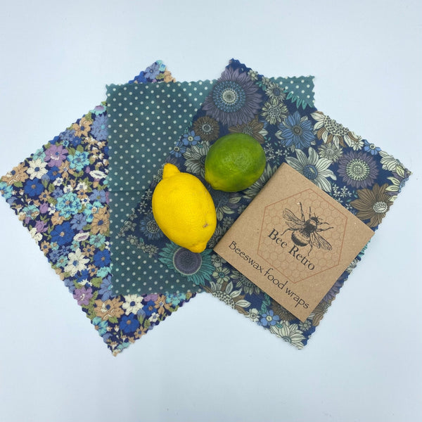 Blue Sunflower - Eco Friendly Beeswax Wrap - Leaf & Stone