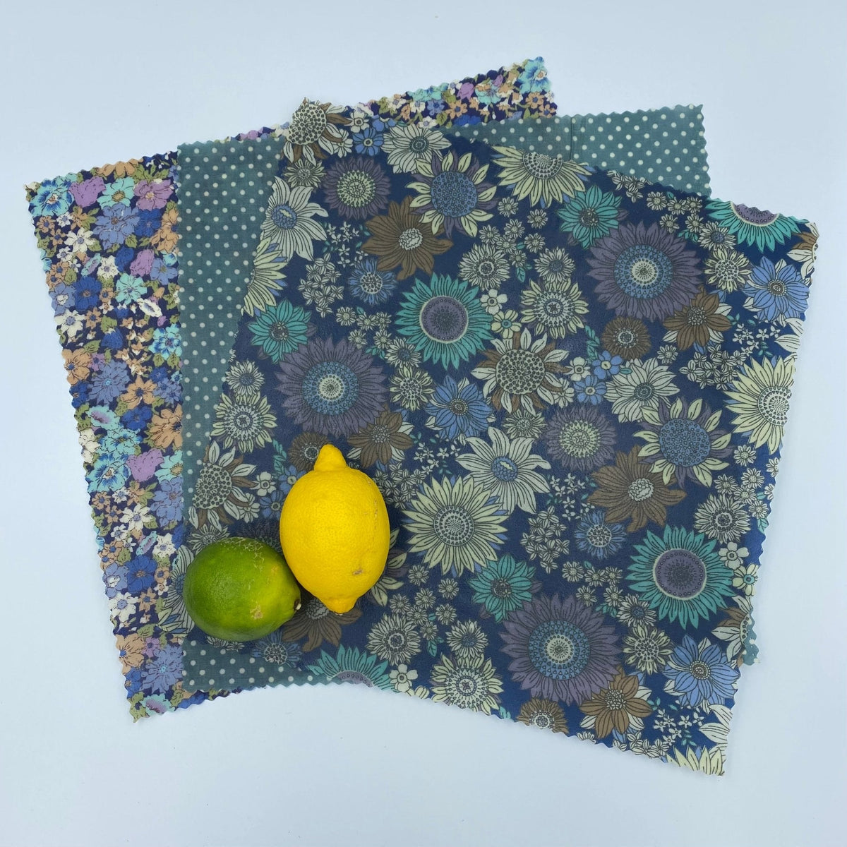 Blue Sunflower - Eco Friendly Beeswax Wrap - Leaf & Stone