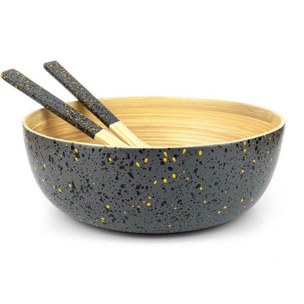 Extra Large Bamboo Salad Bowl (28cm Diameter) - Leaf & Stone