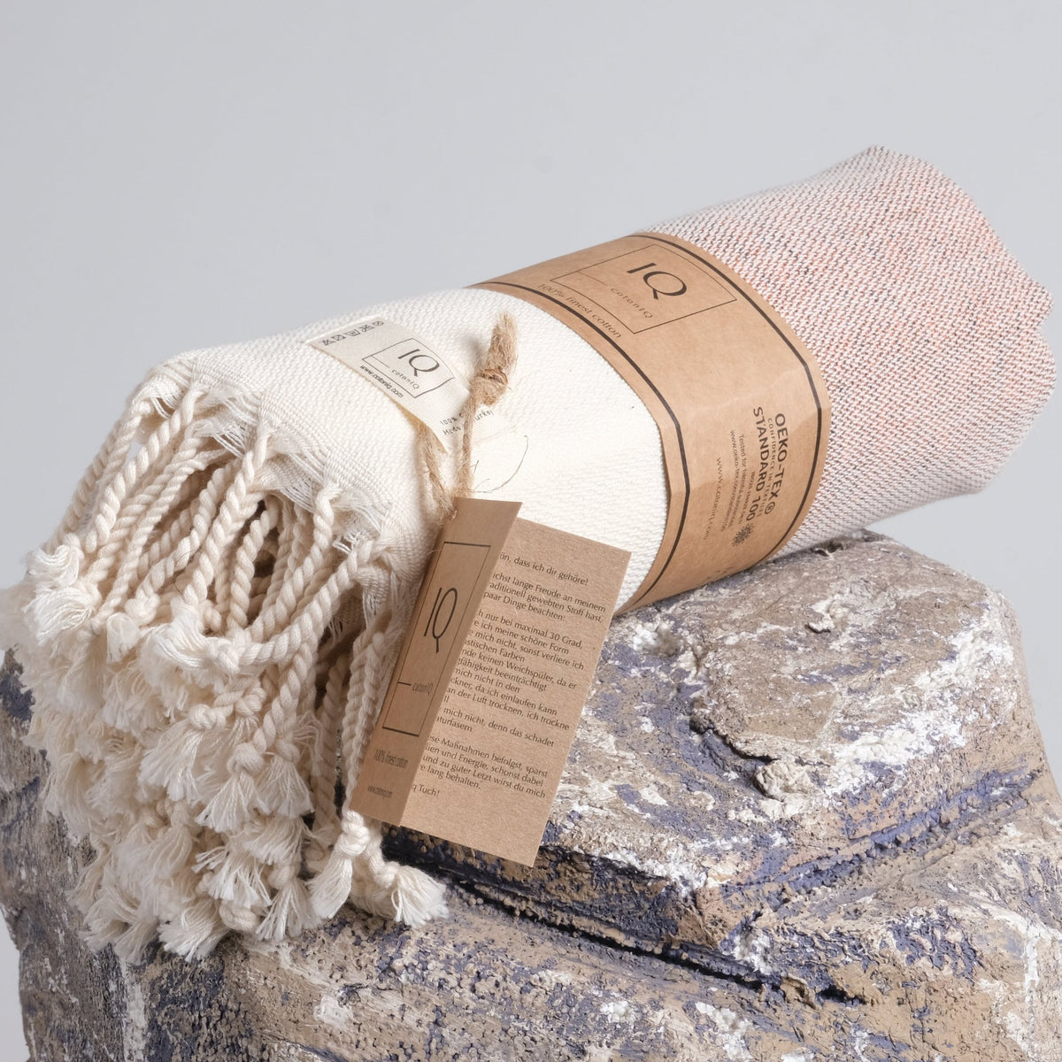 Hammam Towel | Sauna Towel | Beach Towel | Ecuador | Rosé | 170x95 cm - Leaf & Stone