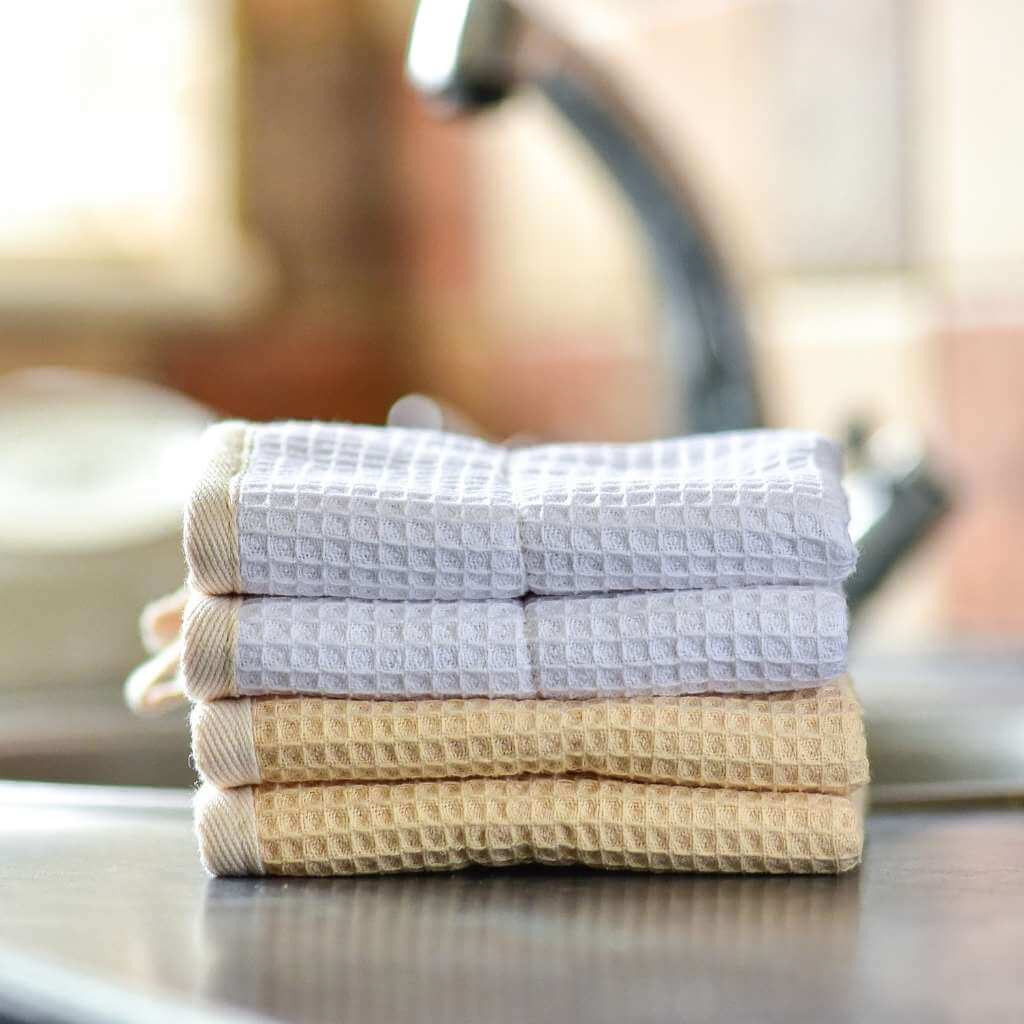 Kitchen Dish Cloths • All - Purpose Natural Cleaning Cloth - Leaf & Stone